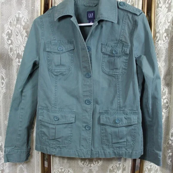 Ladies Military Style Utility Jacket Size Small-DS1 - Picture 1 of 4